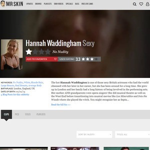 Hannah Waddingham, Nude Celebrities List