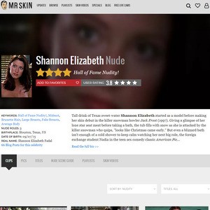 Shannon Elizabeth, Nude Celebrities List