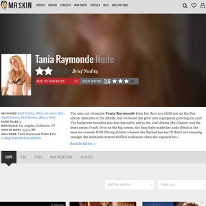 Tania Raymonde, Nude Celebrities List
