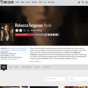 Rebecca Ferguson, Nude Celebrities List