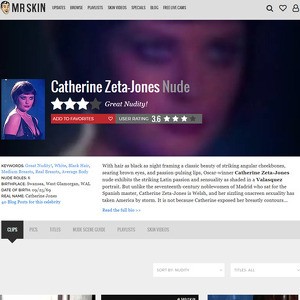 Catherine Zeta-Jones, Nude Celebrities List