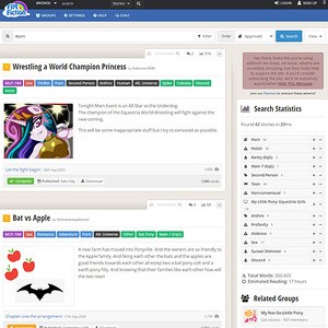 FimFiction, Sex Stories Sites