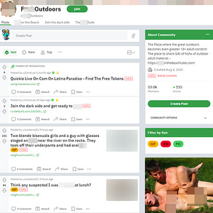 FuckOutdoors, Reddit NSFW List
