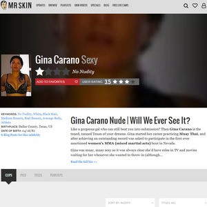 Gina Carano, Nude Celebrities List