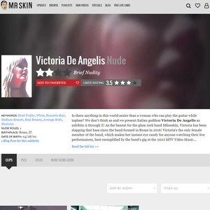 Victoria De Angelis, Nude Celebrities List