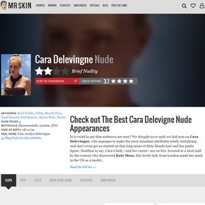 Cara Delevingne, Nude Celebrities List