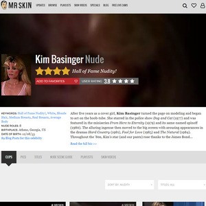 Kim Basinger, Nude Celebrities List