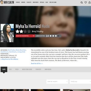 Myha'la Herrold, Nude Celebrities List