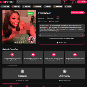 FaexxxFae, Best SextPanther Models List