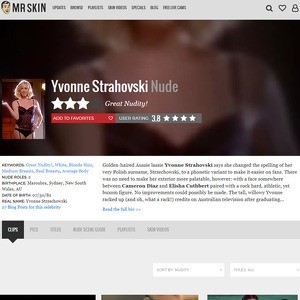 Yvonne Strahovski, Nude Celebrities List