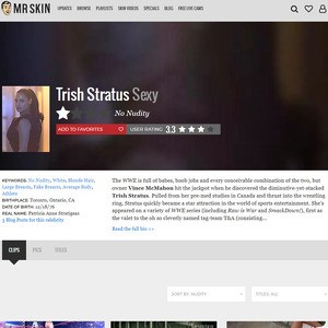 Trish Stratus, Nude Celebrities List