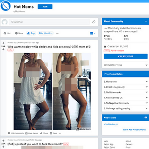 Hot Moms, Reddit NSFW List