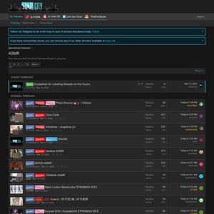 SimpCity ASMR, ASMR Porn Sites
