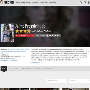 Jaime Pressly, Nude Celebrities List