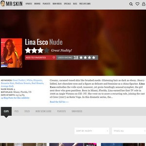 Lina Esco, Nude Celebrities List