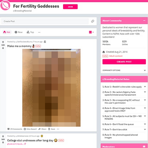 Reddit Breeding Material, Reddit NSFW List