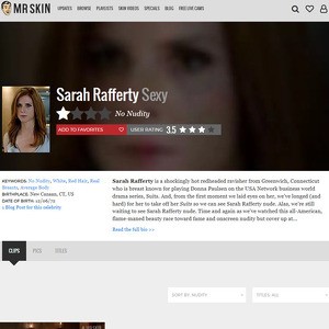 Sarah Rafferty, Nude Celebrities List