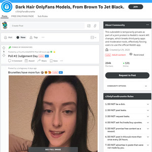 OnlyFans Brunette, Reddit NSFW List