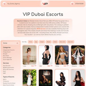 VIP Dubai Agency, Escort Sites