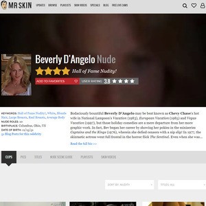 Beverly D'Angelo, Nude Celebrities List