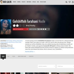 Golshifteh Farahani, Nude Celebrities List