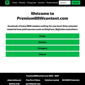 PremiumBBWcontent, BBW Porn Sites