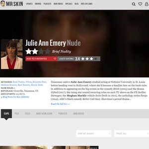 Julie Ann Emery, Nude Celebrities List
