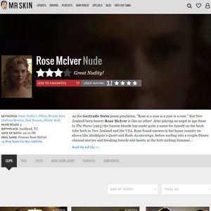 Rose McIver, Nude Celebrities List