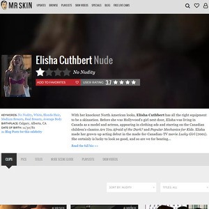 Elisha Cuthbert, Nude Celebrities List
