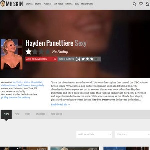 Hayden Panettiere, Nude Celebrities List