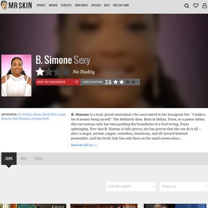 B Simone, Nude Celebrities List